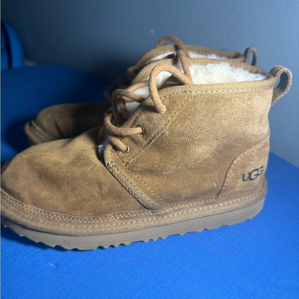 UGG Tan Boots Suede Ankle-High